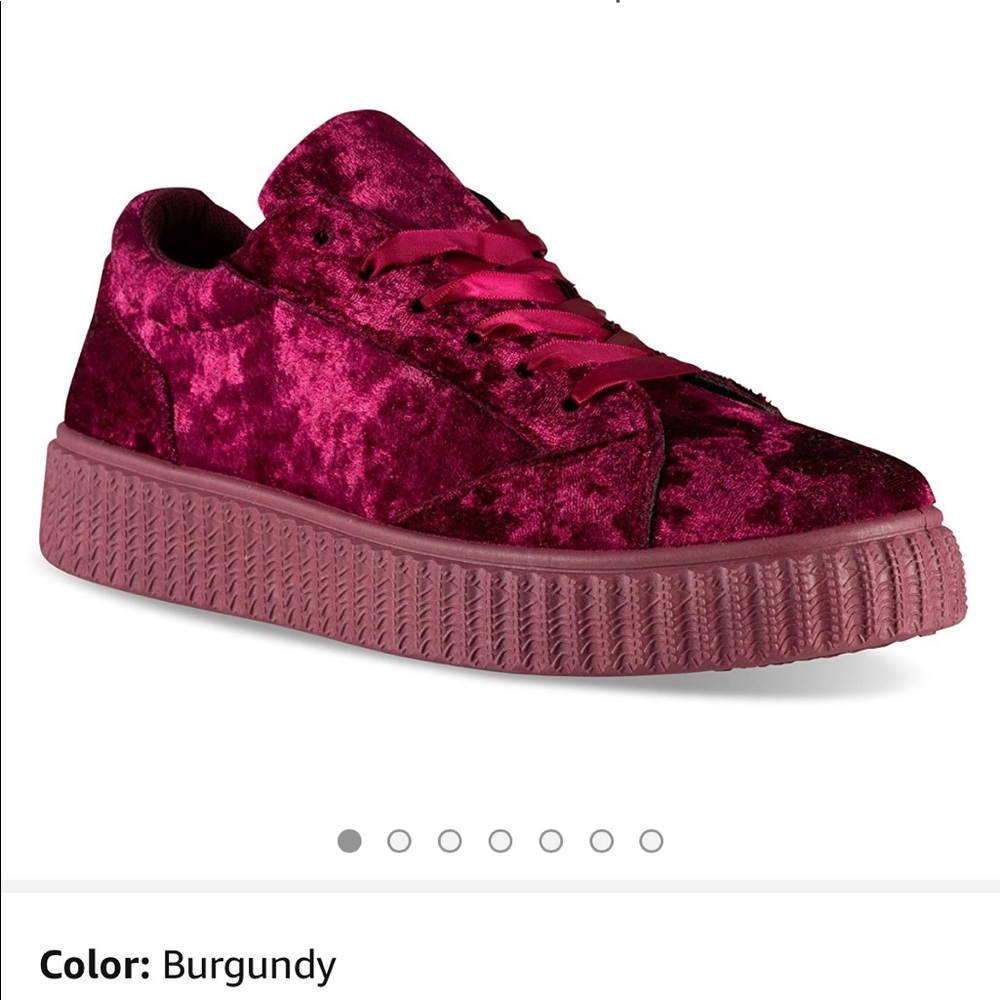 Liberty Velvet Platforms Shoes Size 8